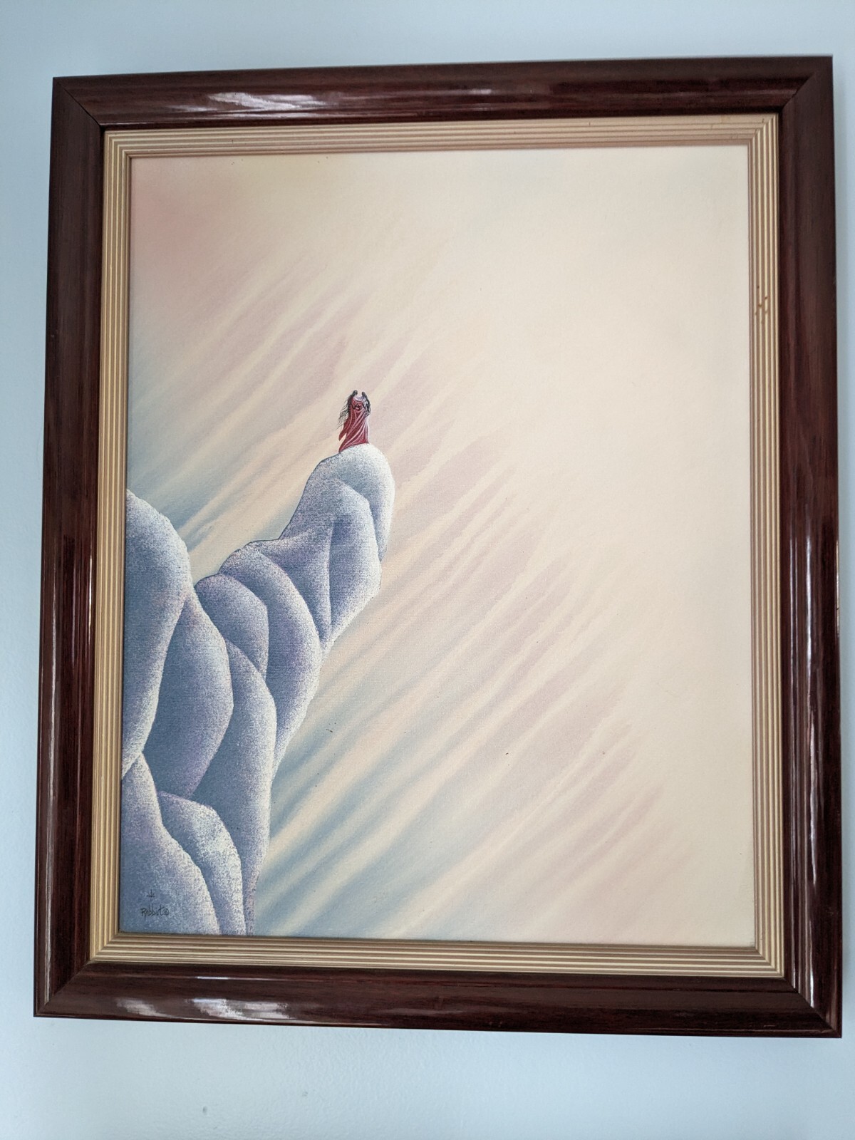 Original Bill Rabbit Framed Painting «Trust»
