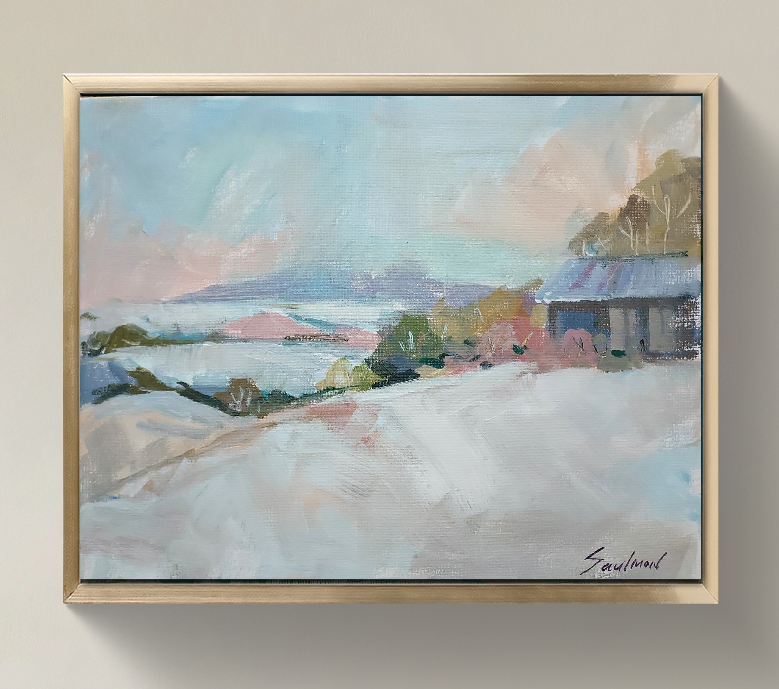 Original Impressionist Painting on 11 in x14 in Canvas – Signed by the Artist