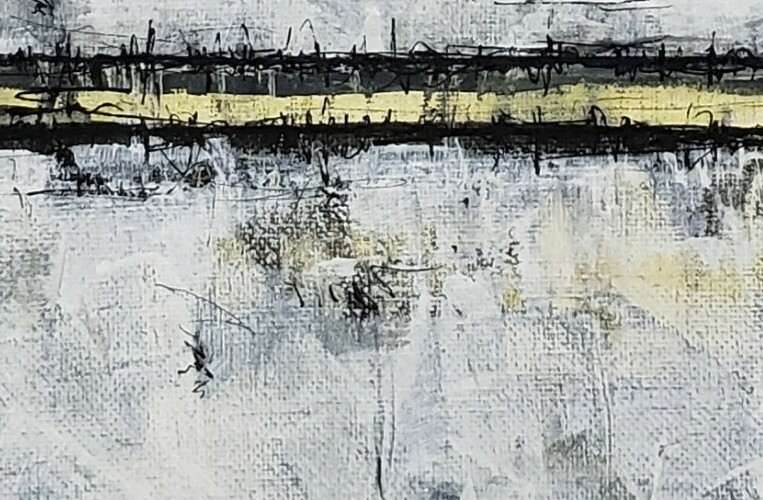 No.902 Original Abstract Modern Minimal Contemporary Painting By K.A.Davis