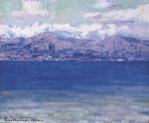 Oil Painting repro John Peter Russell La Mer a La Spezia, 1896 20″x24″
