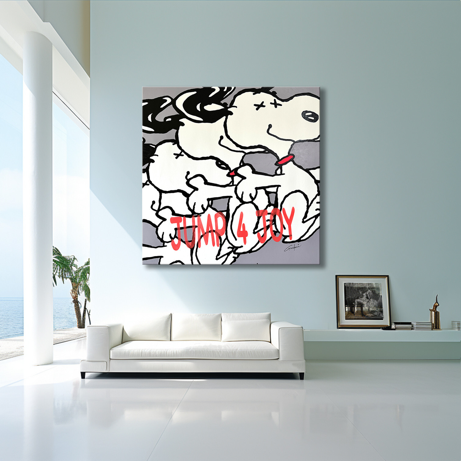 Jump for Joy Snoopy – Original Painting on Canvas