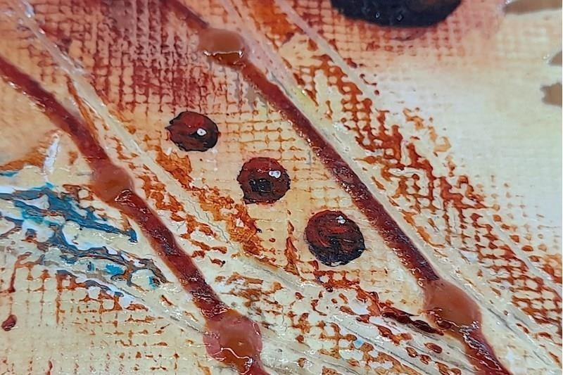 ORIGINAL – Kathy Sandell – Very Nice Pair Of Pressed Nature On Board – 10×10 (2)