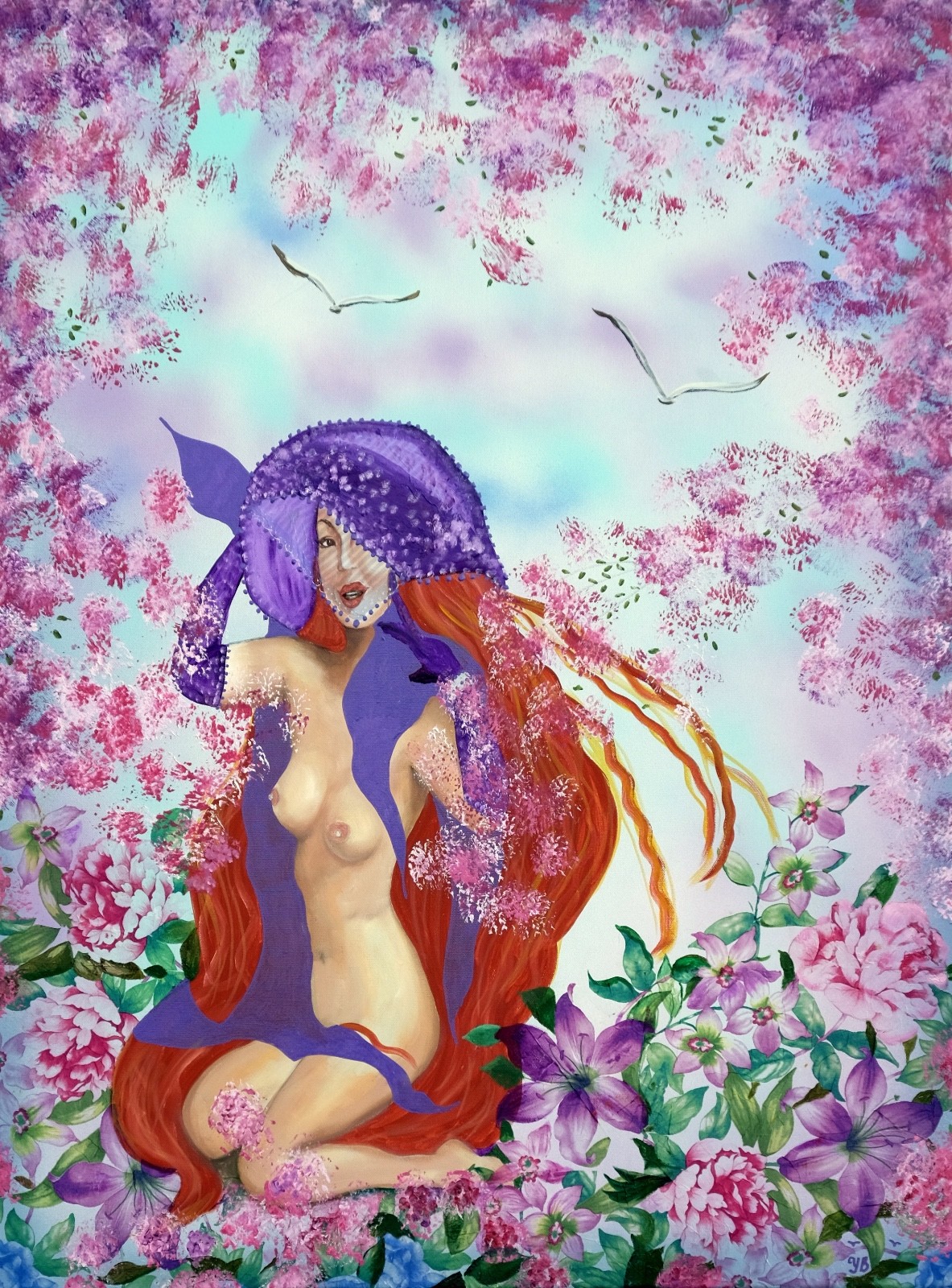 Art, Painting, «Hat 20″ – giclee on canvas 22″x29» by Yelena Berzon