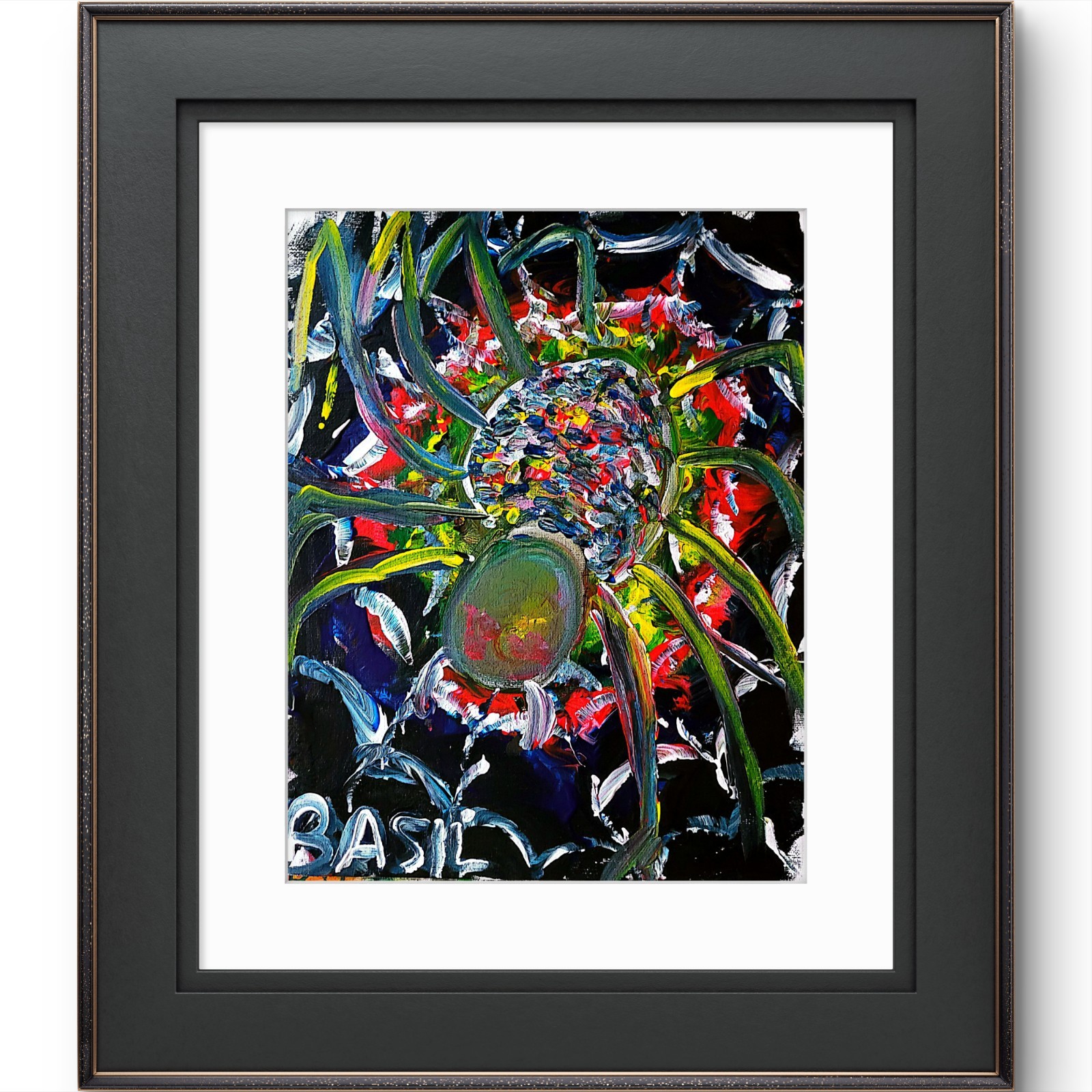 Spider Original Expressionism Acrylic Abstract Canvas