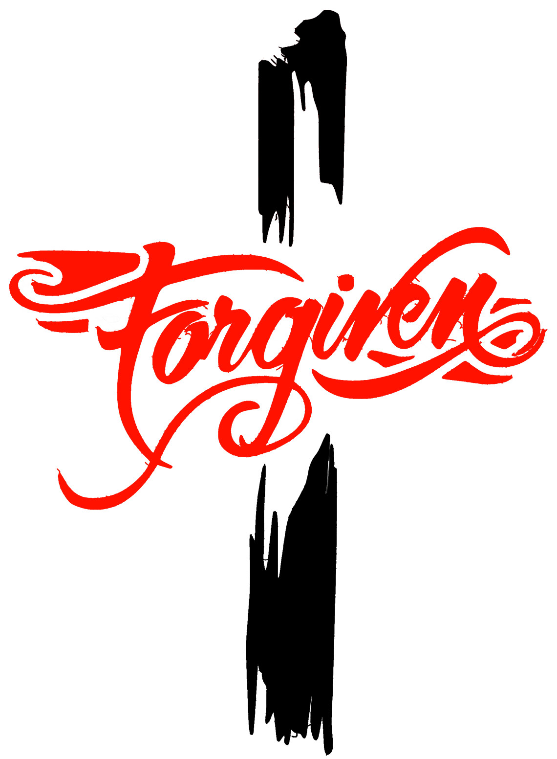 D26 Forgiven Cross Christian magnet, decal, mouse pad religious God Jesus