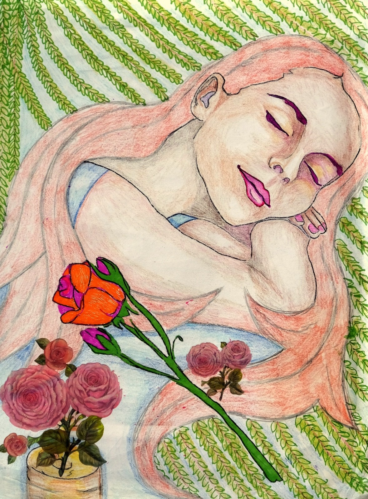 Art, Painting, «Dream 7″ – giclee on canvas 18″x22» Yelena Berzon