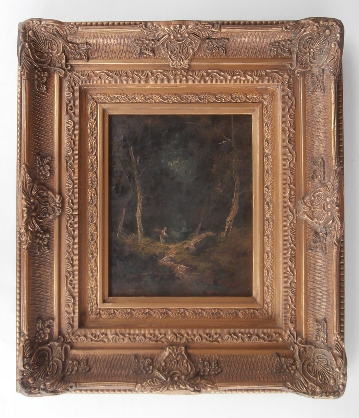 ca 1870 BARBIZON SCHOOL Paolo Manzoni COOPER UNION NY Artist TONALIST PAINTING