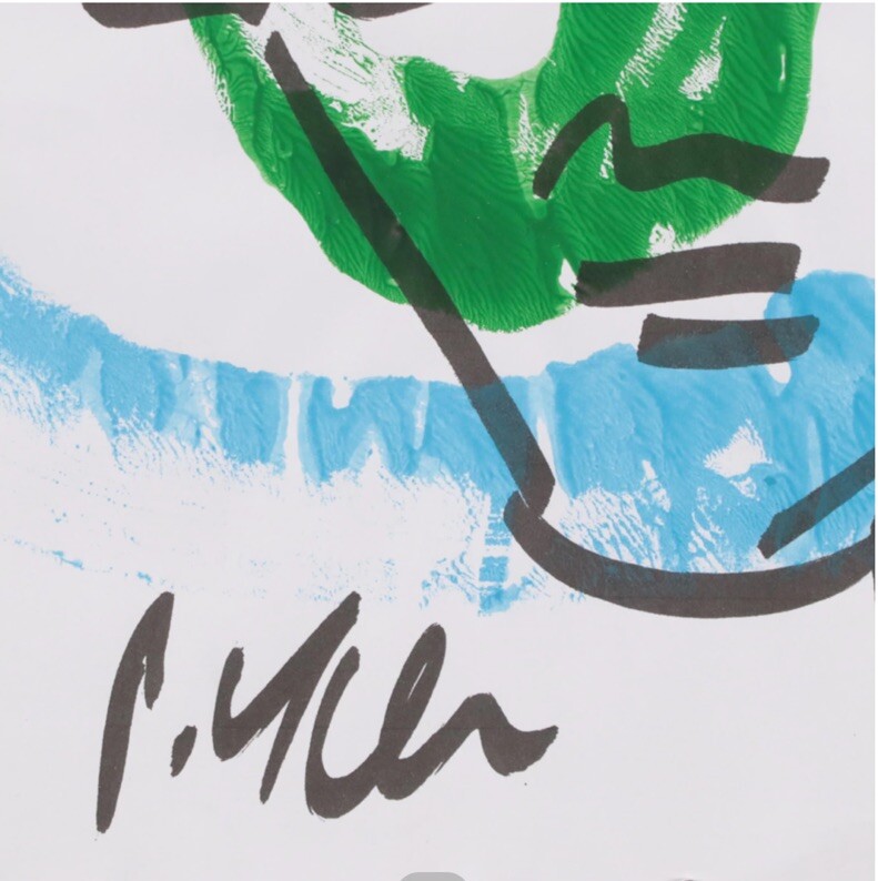 Peter Robert Keil Abstract Acrylic Portrait~ Signed Original Painting