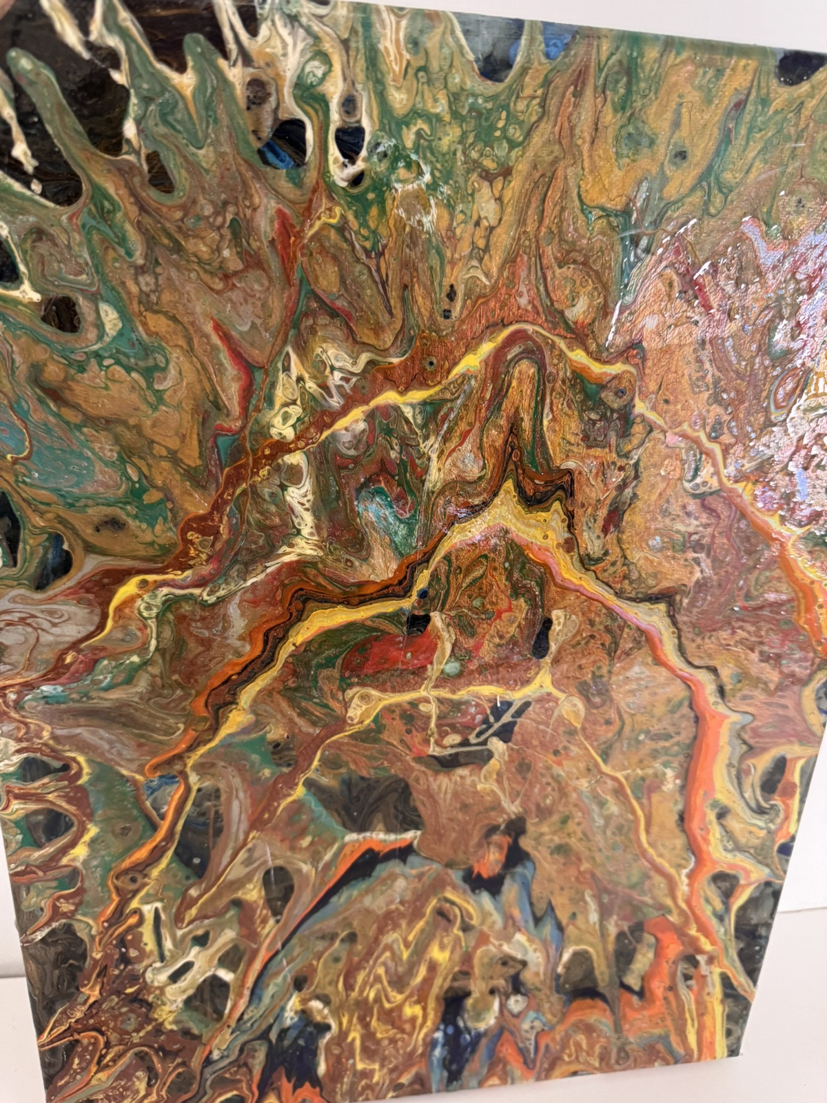Abstract Artwork – Unique Modern Painting – Unknown Artist – Colorful Wall Art
