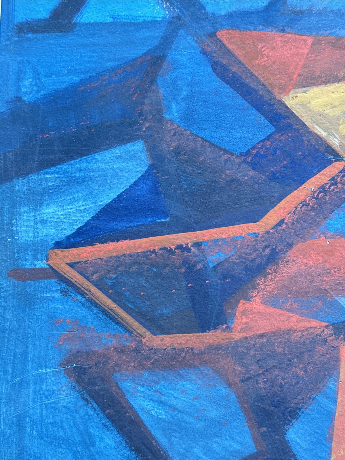 DOROTHY SKLAR PAINTING ABSTRACT EXPRESSIONISM GEOMETRIC MID CENTURY CUBISM 1950
