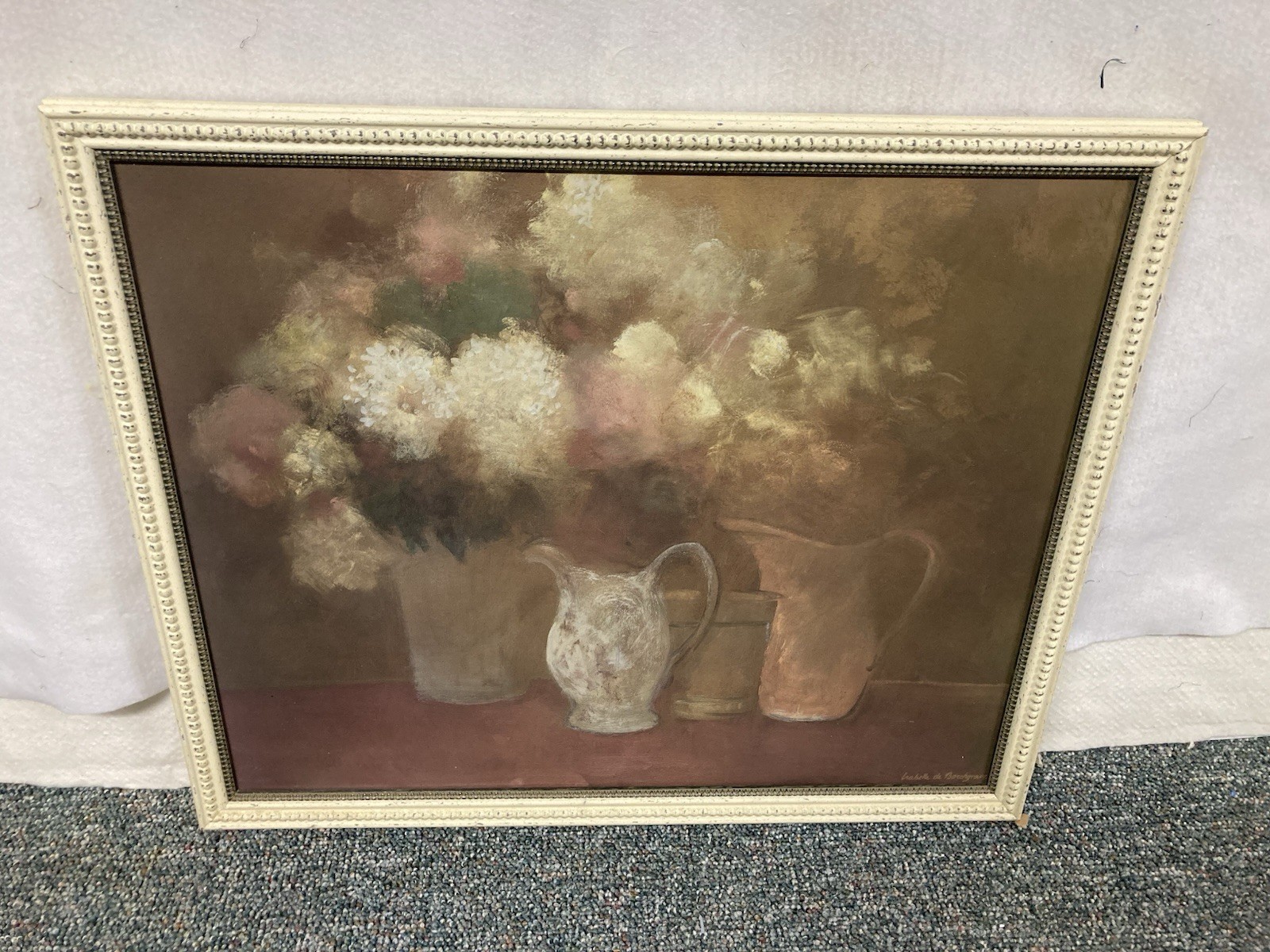 Print On Canvas. With Jell Details. (framed)