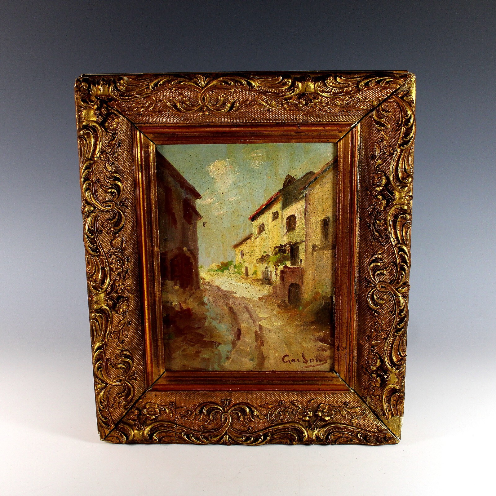 Oil Painting on Panel by French artist Louis Gaidan (1847-1925)