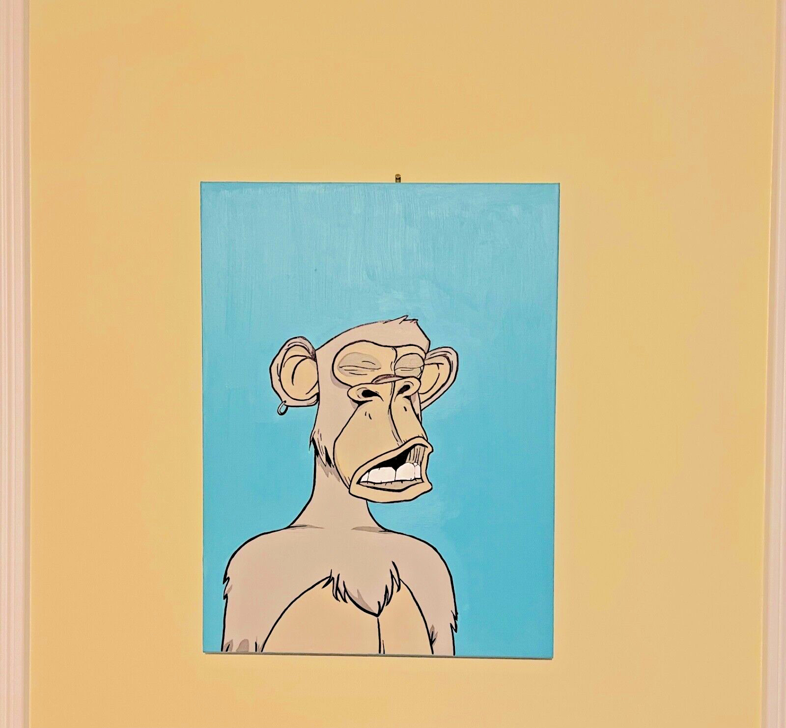A painting “The Monkey” on canvas 24×18 inches