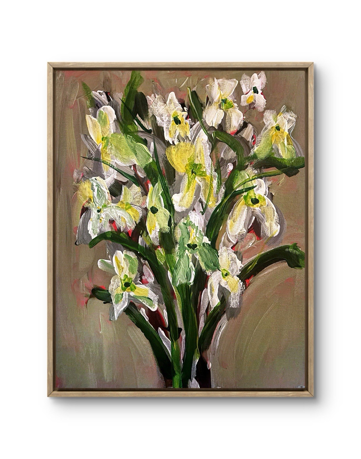 Original Wall Art Signed 11×14 Expressionism Painting Flowers