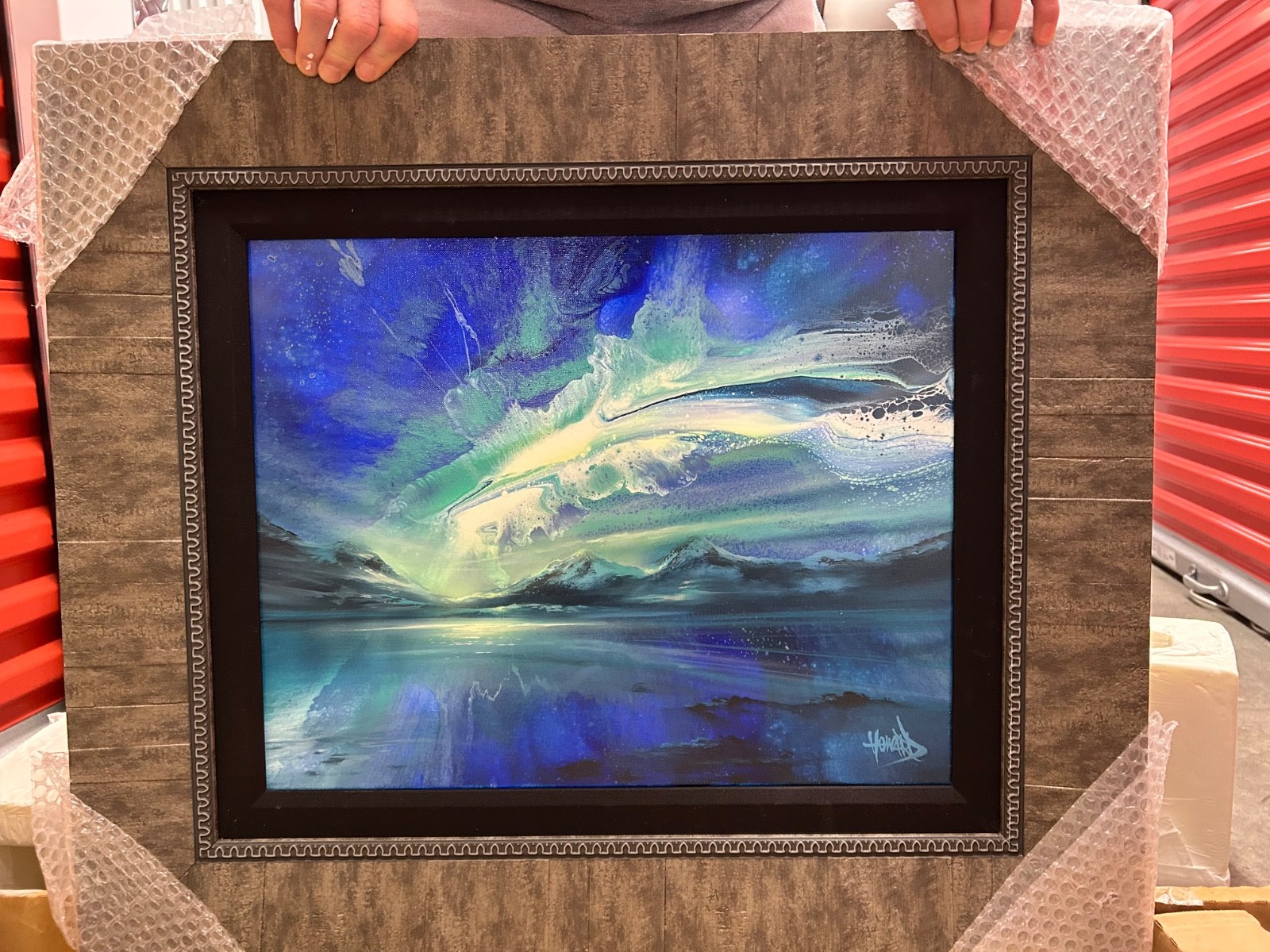 Ashton Howard’s “Dancing Light” One of a Kind Unique Artwork. Acrylic on Canvas