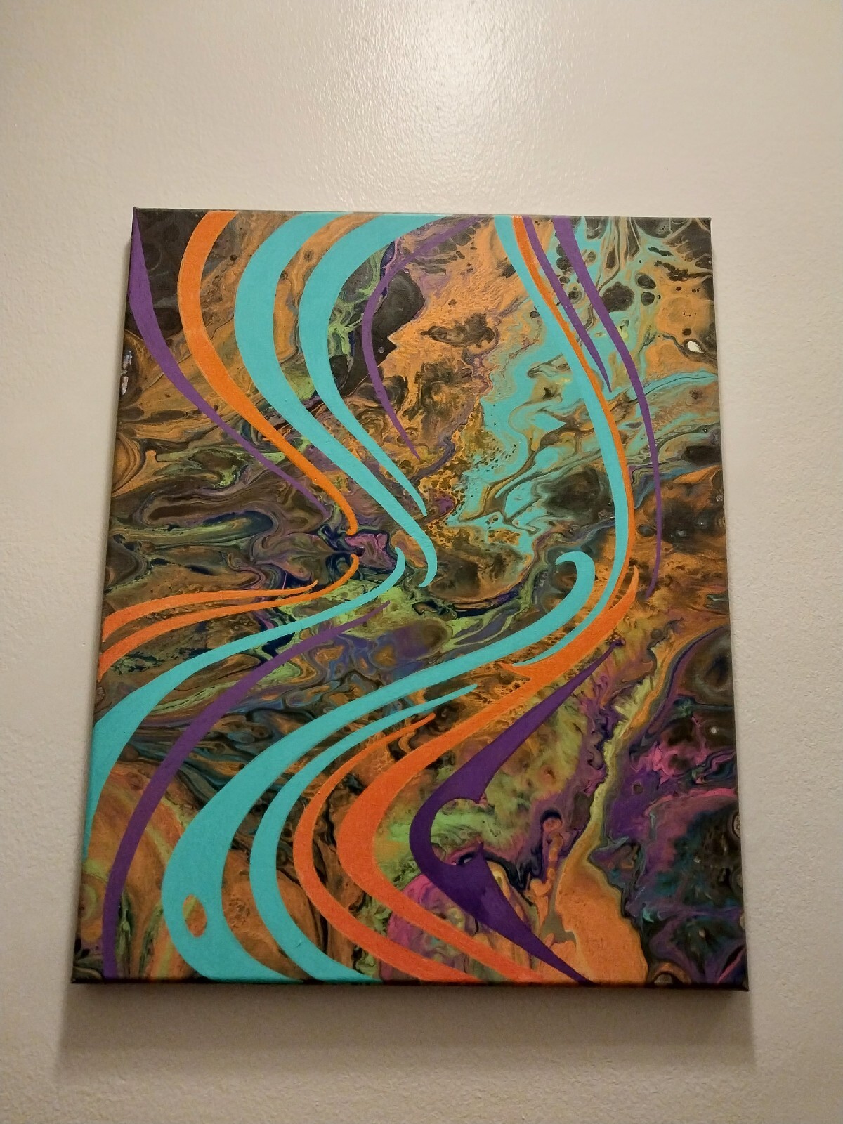 Original Graffiti Designs Painted In Acrylic On Canvas – 16 X 20 Inches