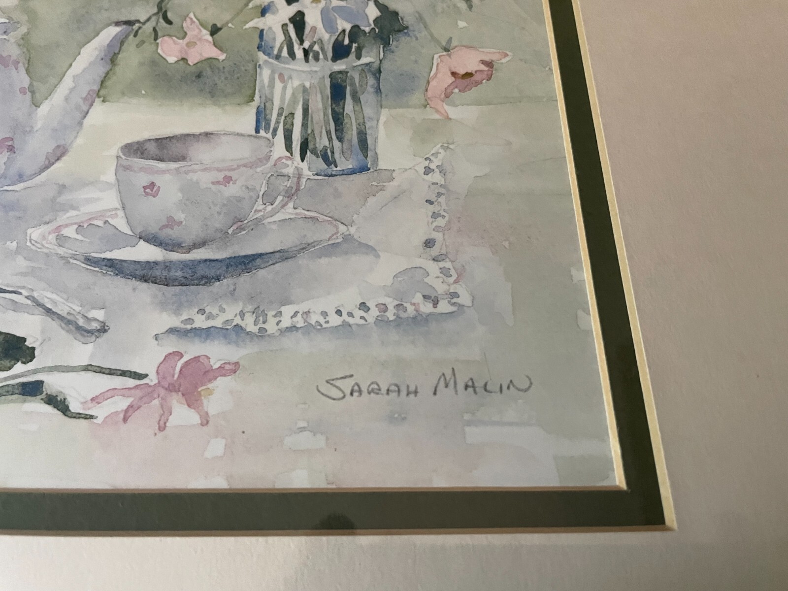 Framed Art Watercolor Litho Print by Sarah Malin