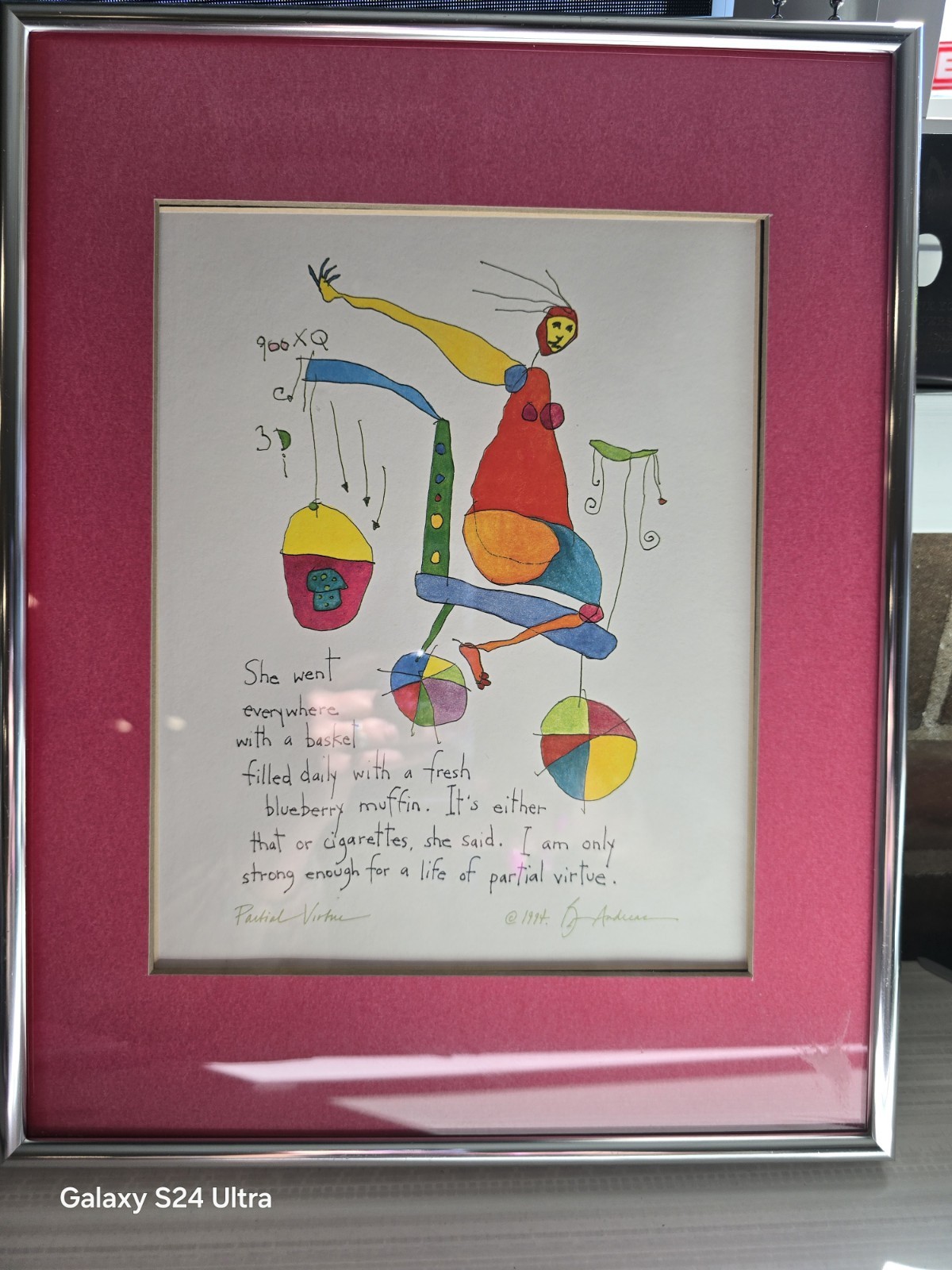 PARTIAL VIRTUE (PART OF THE STORYBOOK PEOPLE) 1994 BRIAN ANDREAS 14X11 INCHES
