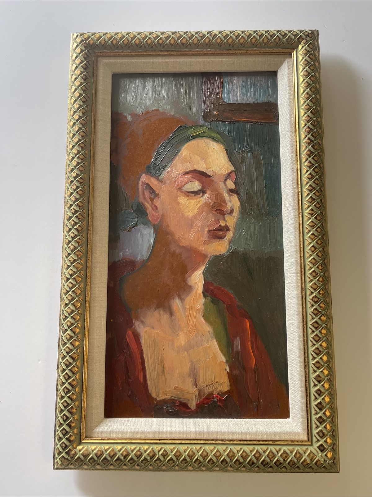 Portrait Impressionism Painting American Listed Masterful Pretty Woman Female