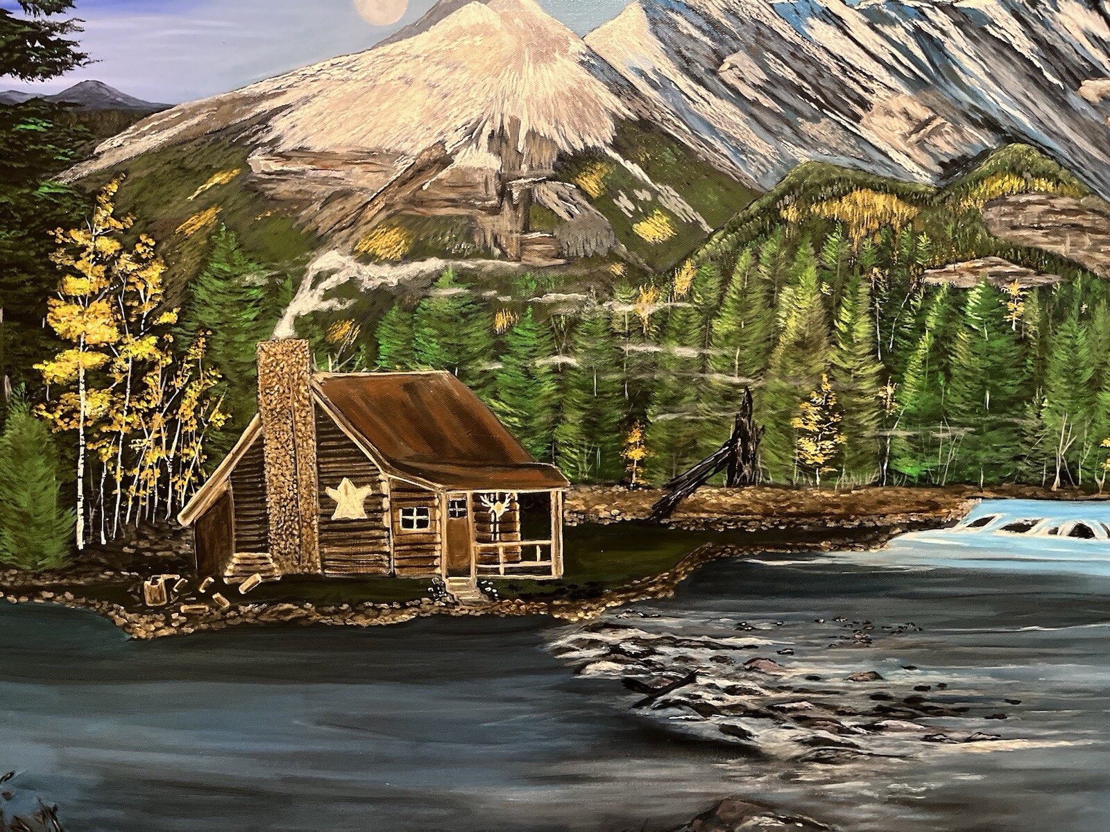 Snow Melt Original Landscape Painting By Arkansas Artist Leah J Smith