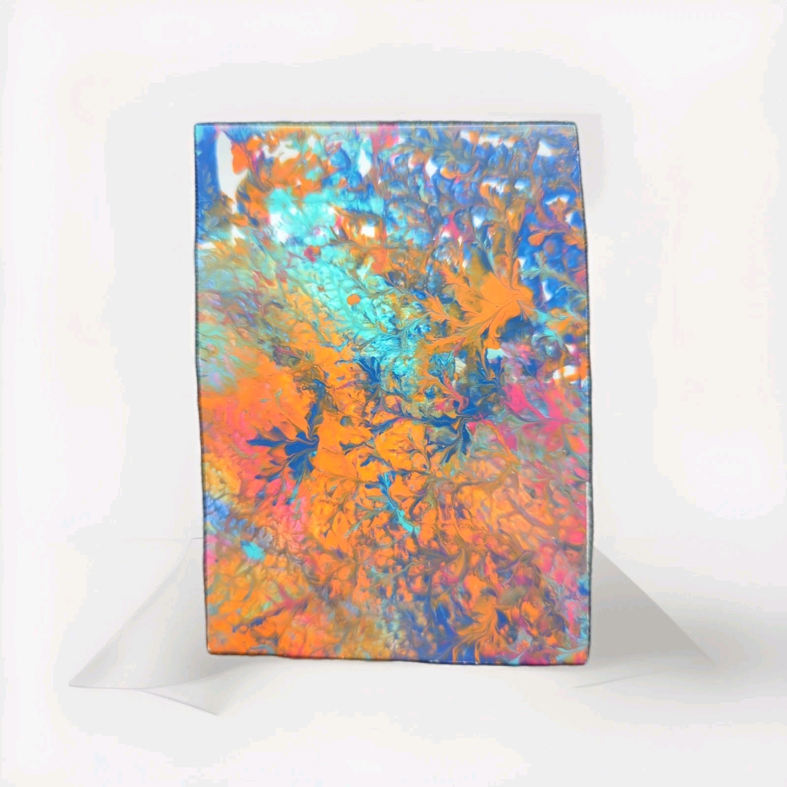 ACEO Original Art Card 2.5 x 3.5 Abstract Acrylic Paintings Unique One of a Kind