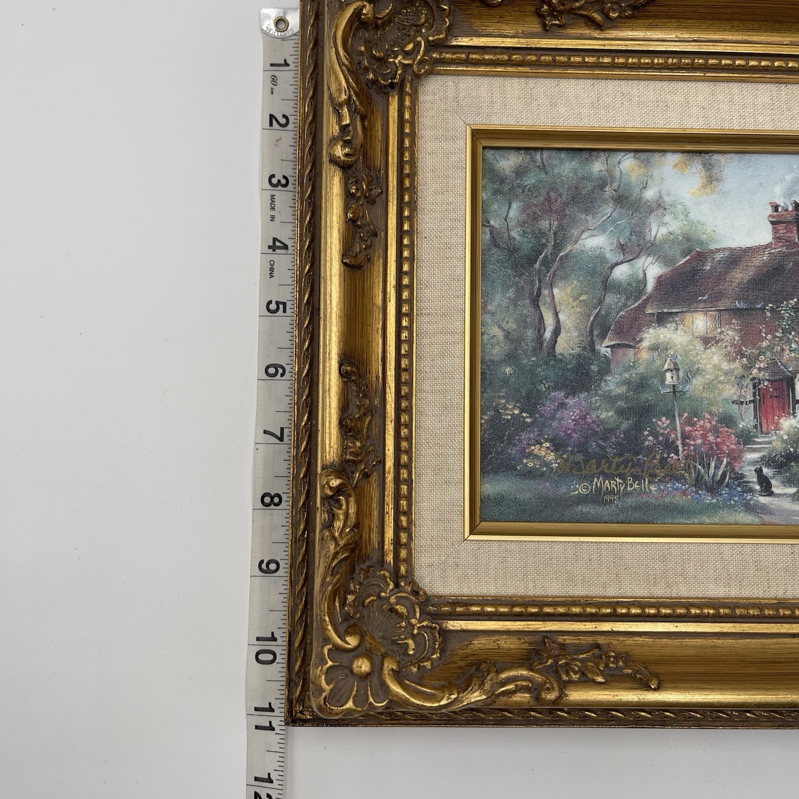 Marty Bell «Tuck Away Lodge”Limited Edition Canvas Transfer Hand Signed COA