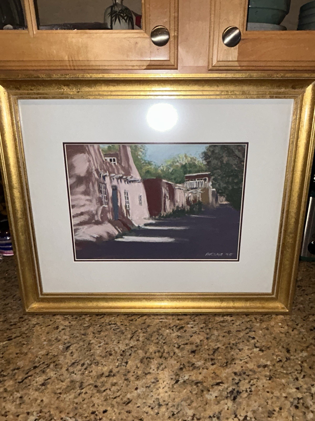 William Auclair Listed Pastel B.C Born Painting 13.5×9.5 Inches New Mexico