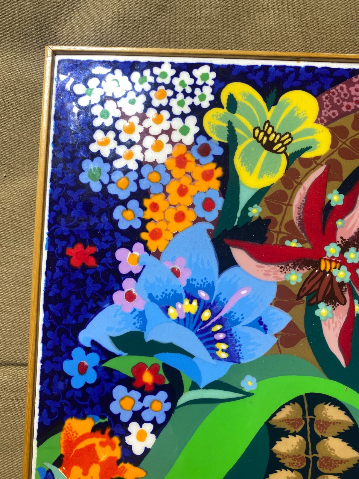 Stunning Noel Spangler «Flower Forms II, A Country Gathering» Enamel On Aluminum