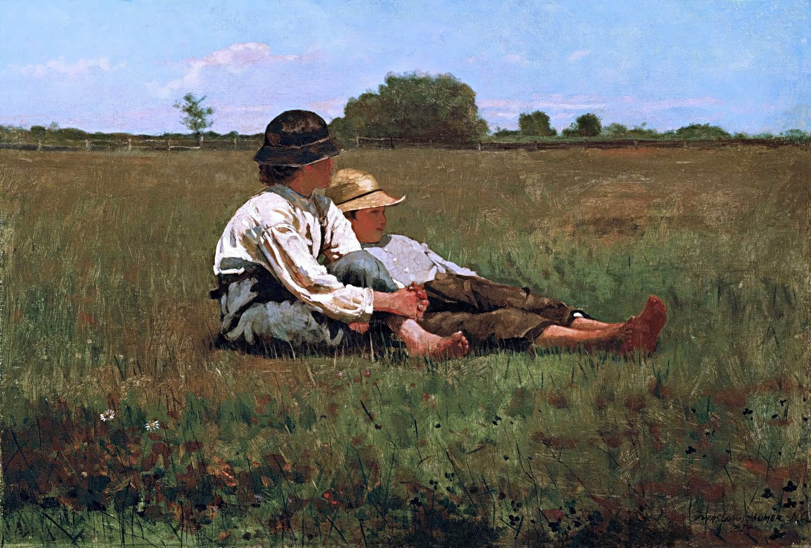 Winslow Homer Boys in a Pasture Reproduction – Giclee Canvas/Paper/Stretched