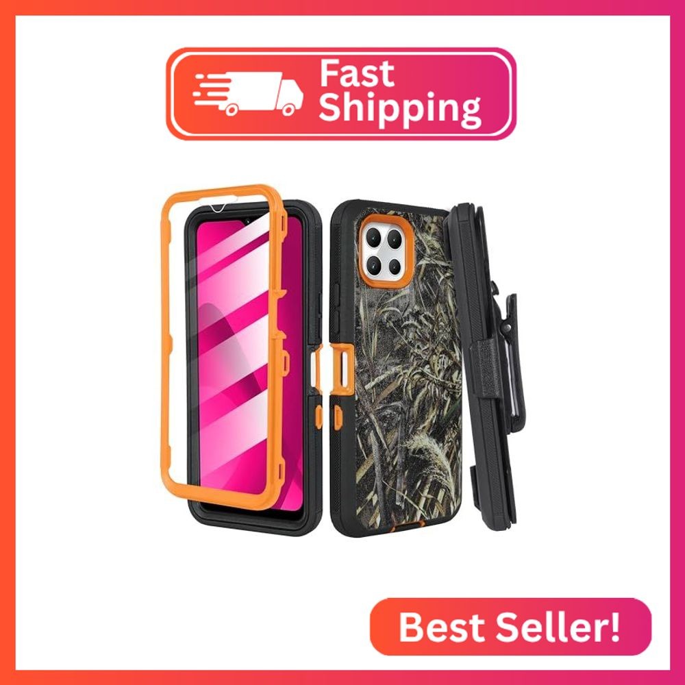 Jackpot Wireless Designed for T-Mobile Revvl 7 5G Case with Belt Clip Holster, B