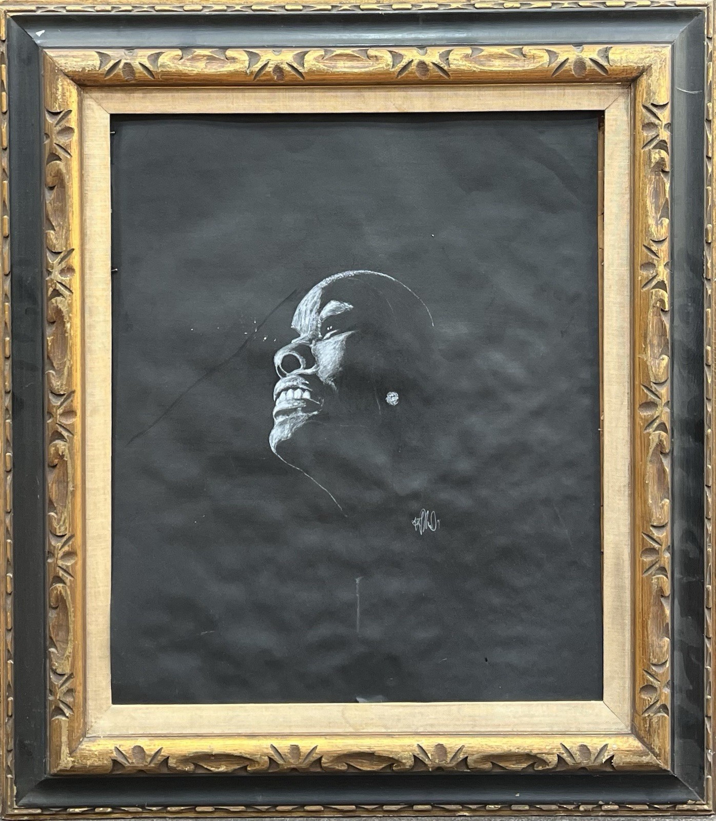Mid-Century African American Jazz Singer Portrait