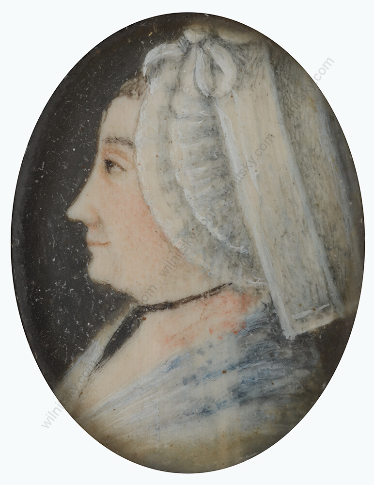 «French married couple», two miniatures, 1790/95