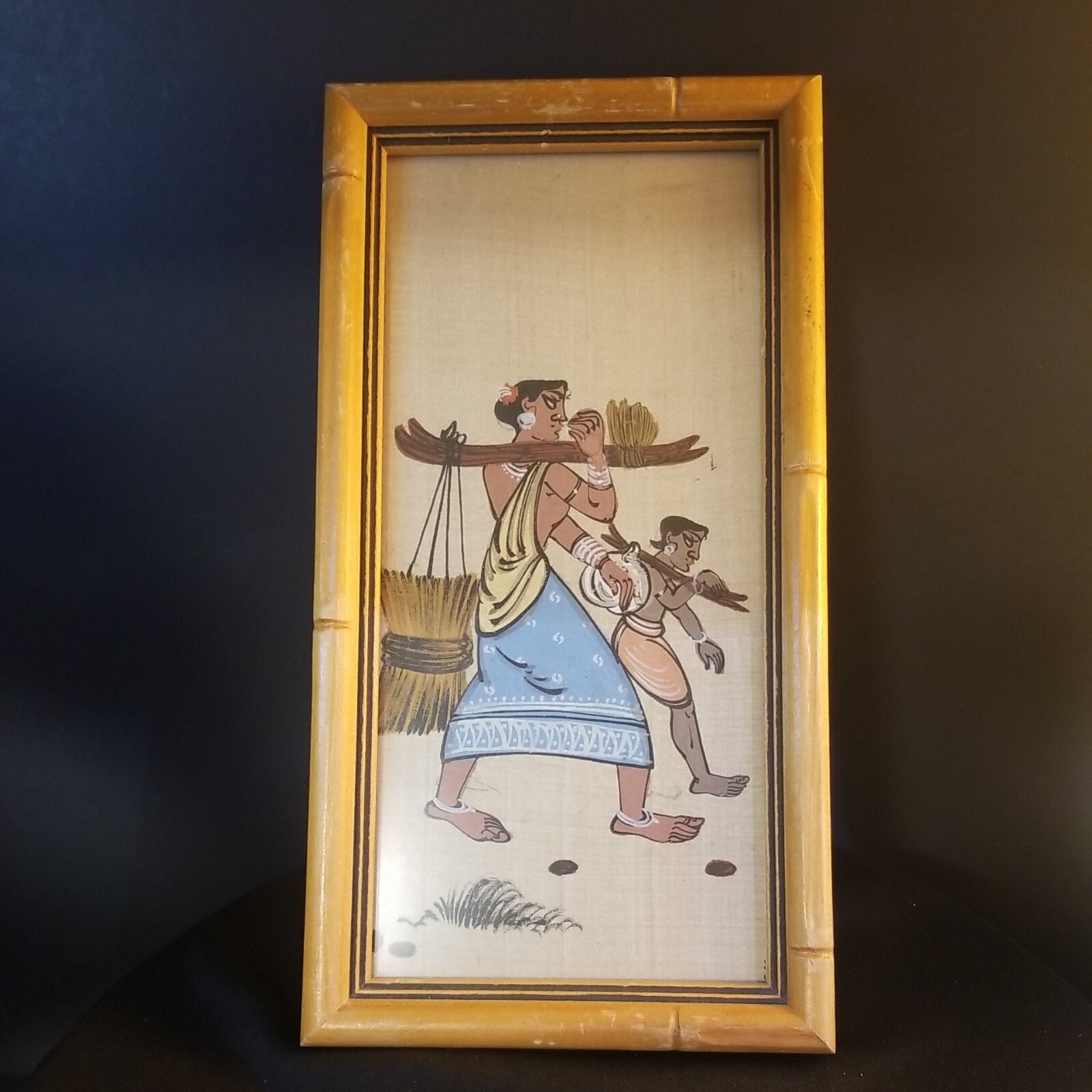 Polynesian, Native Hand Painted painting on Linen Artwork Acrylic?Oil? Unique