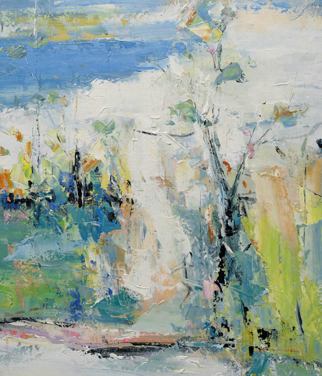 Hungryartist – NY artist -Large contemporary modern abstract art on canvas 24X36