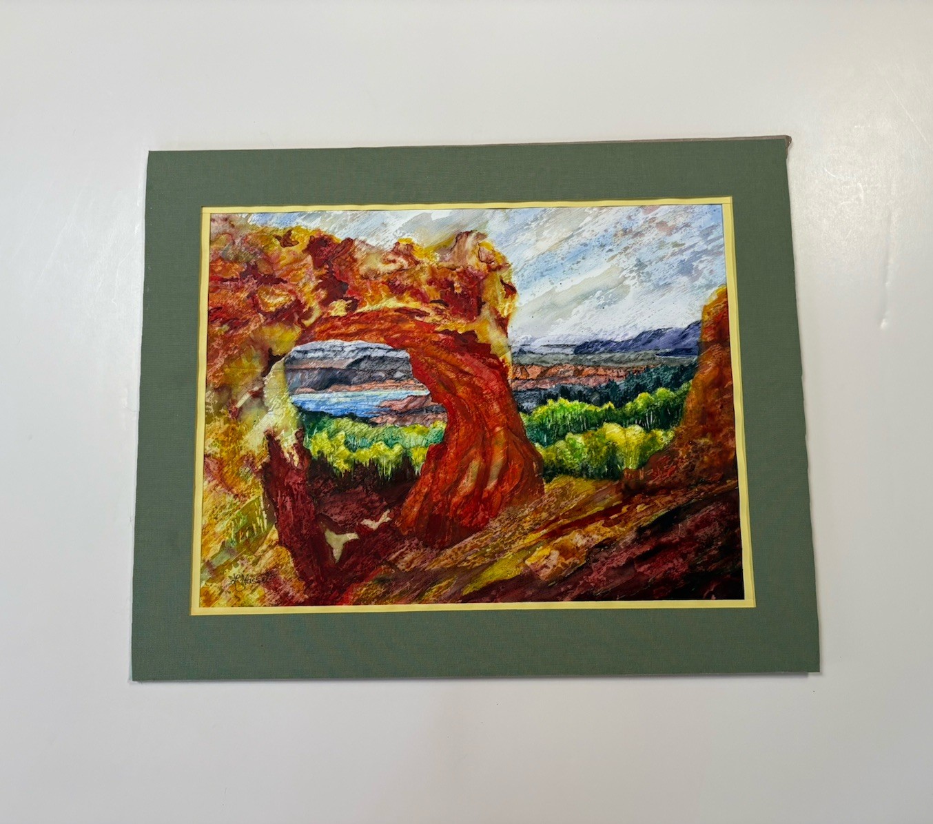 Landscape Painting Arches National Park ? Red Rock Southwest By Lynda Hassett