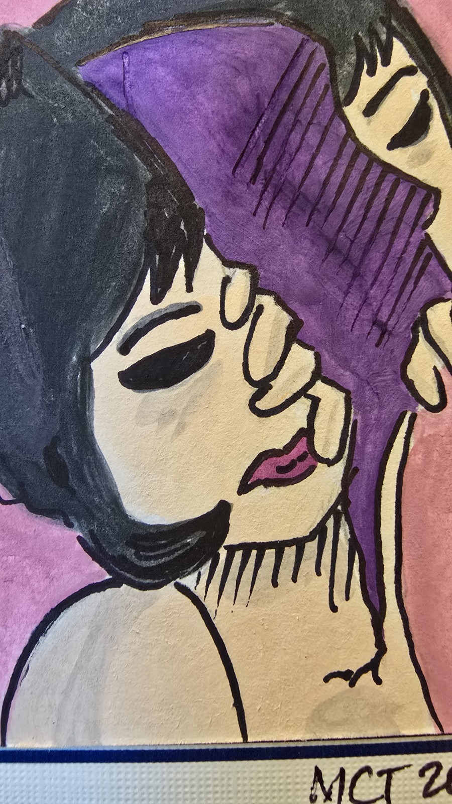 Original ACEO Woman Portrait Painting