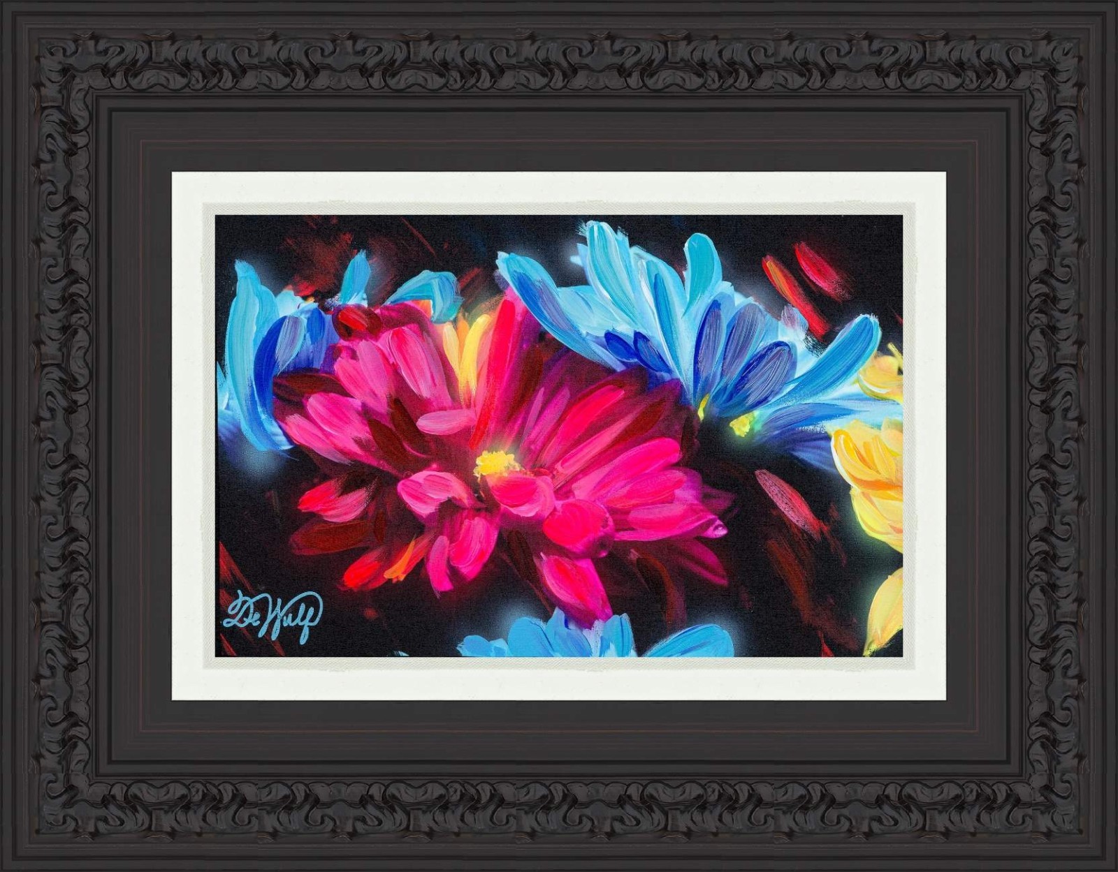Mike DeWulf Original Acrylic Painting, Signed, COA, Mother Nature Brush.