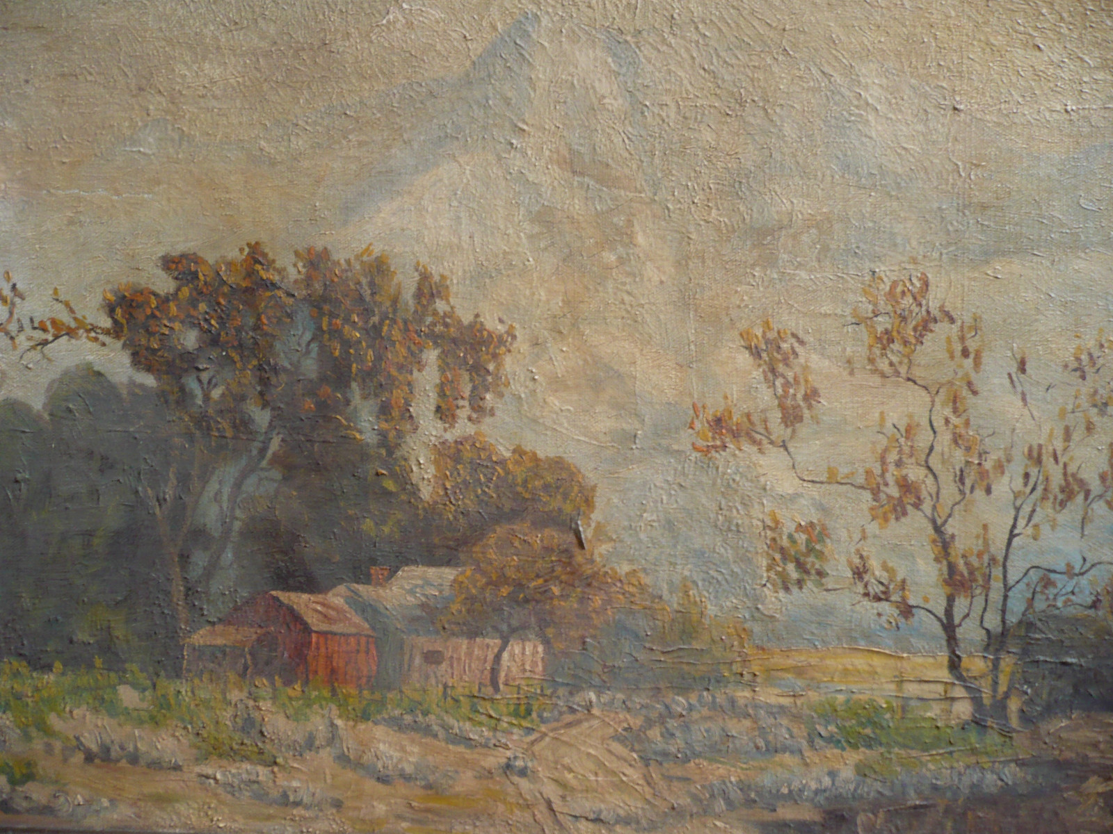 Rare HAROLD BERGEN, German Impressionist Teacher Germany Arts and Crafts OLD OIL