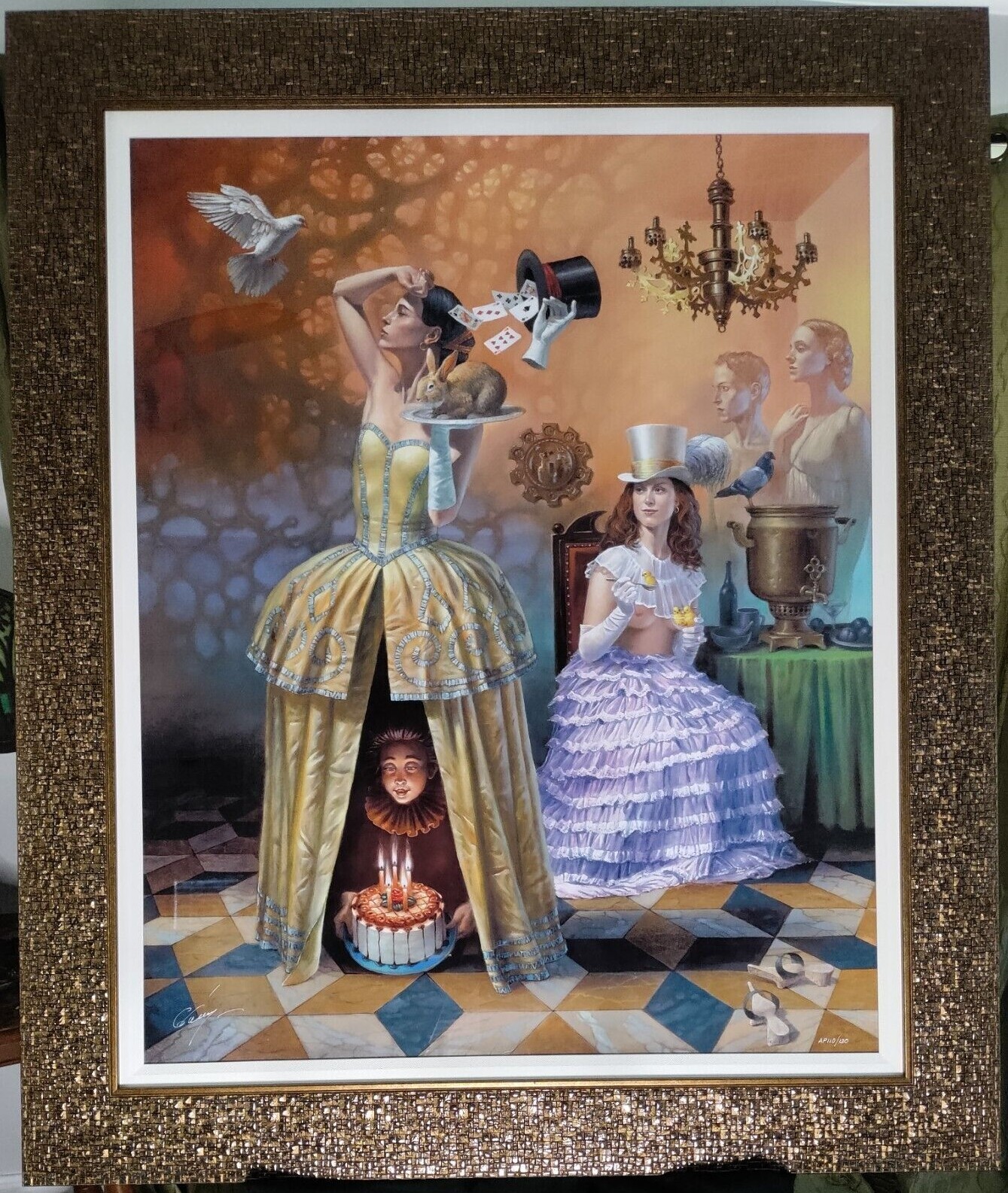Michael Cheval Magician’s Birthday 2016 Dye Sublimation on Aluminum Hand Signed