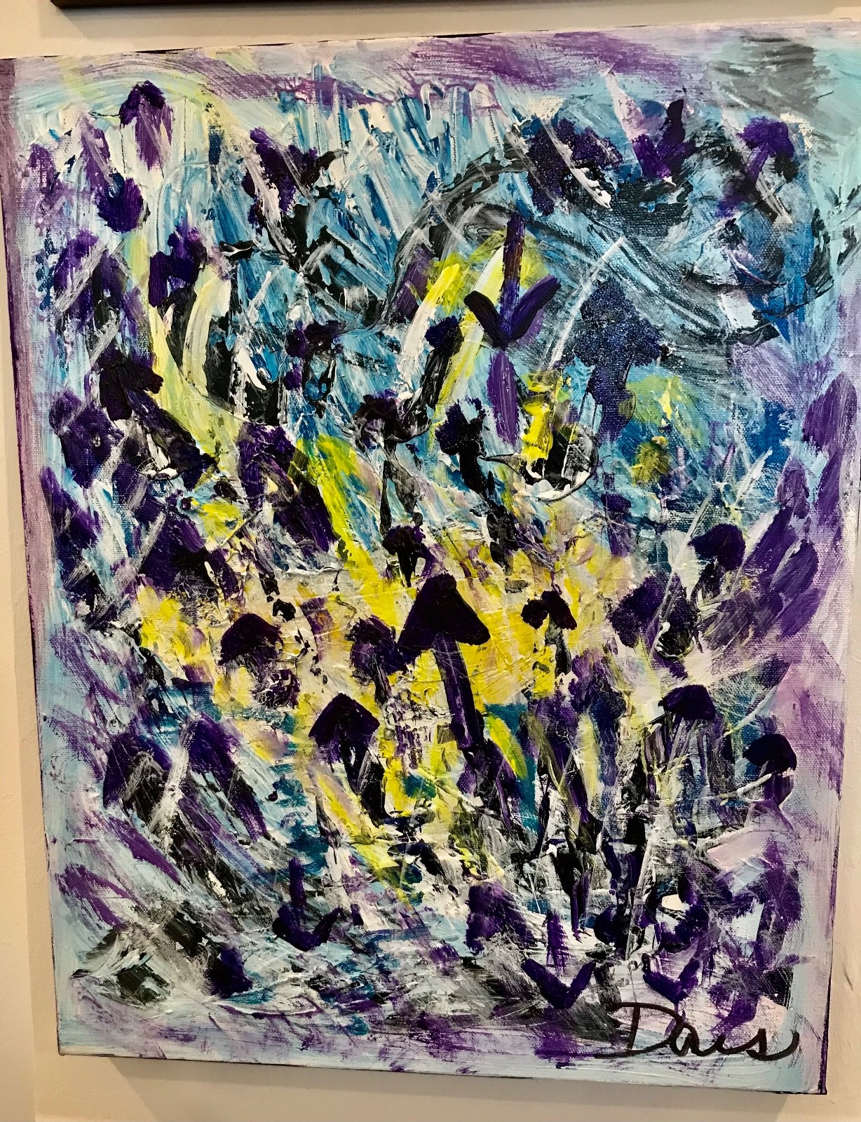 CAPTIIVATING OOAK 30X24 ORIGINAL PAINTING TITLED «DAY TO DAY UPS AND DOWNS «