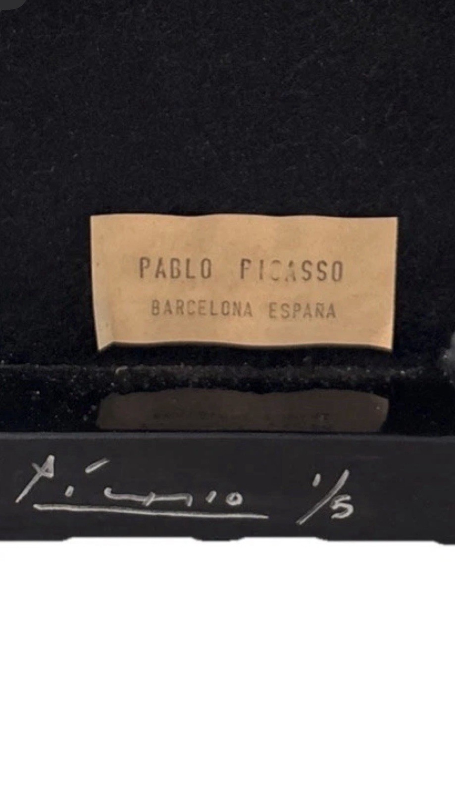 Pablo Picasso 1881-1973 Signed & Numbered. In The style of. Wood Sculpture.