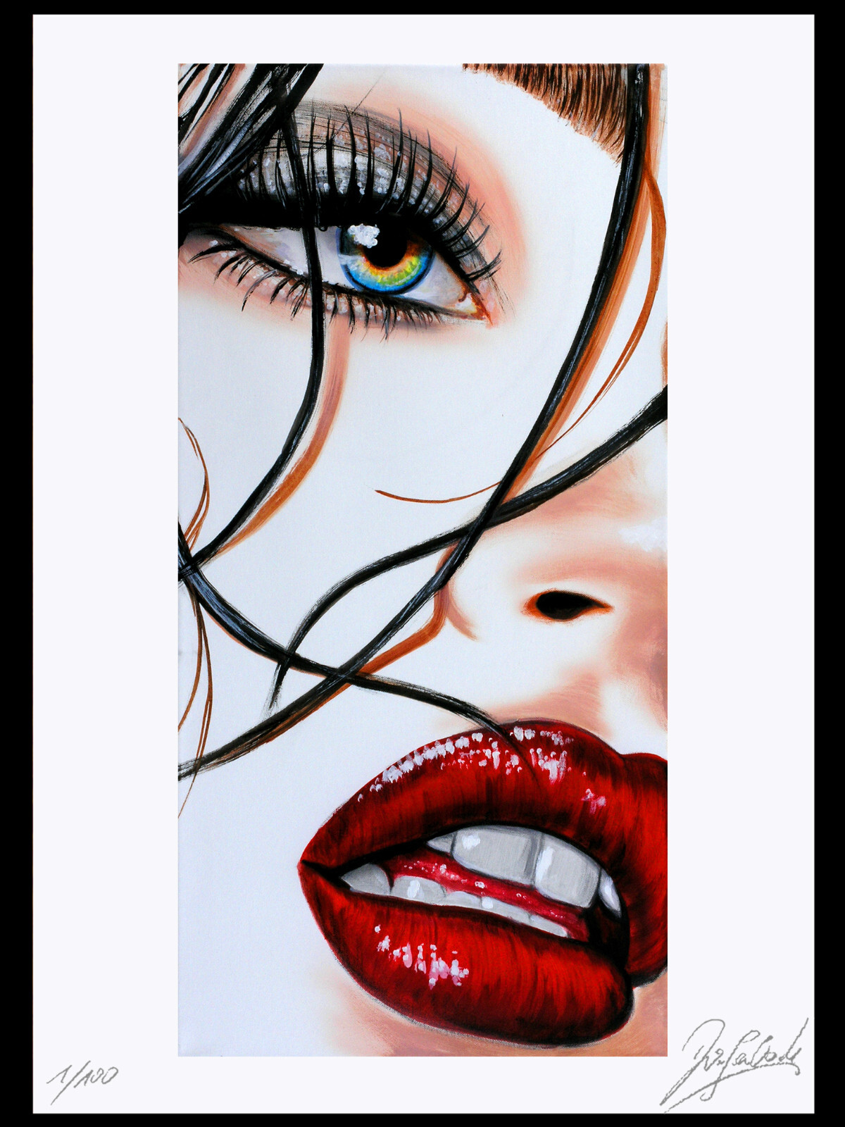 Unique Art Graphic of Original Painting, Grafica, Gráfico, Graphic, NO PHOTO!