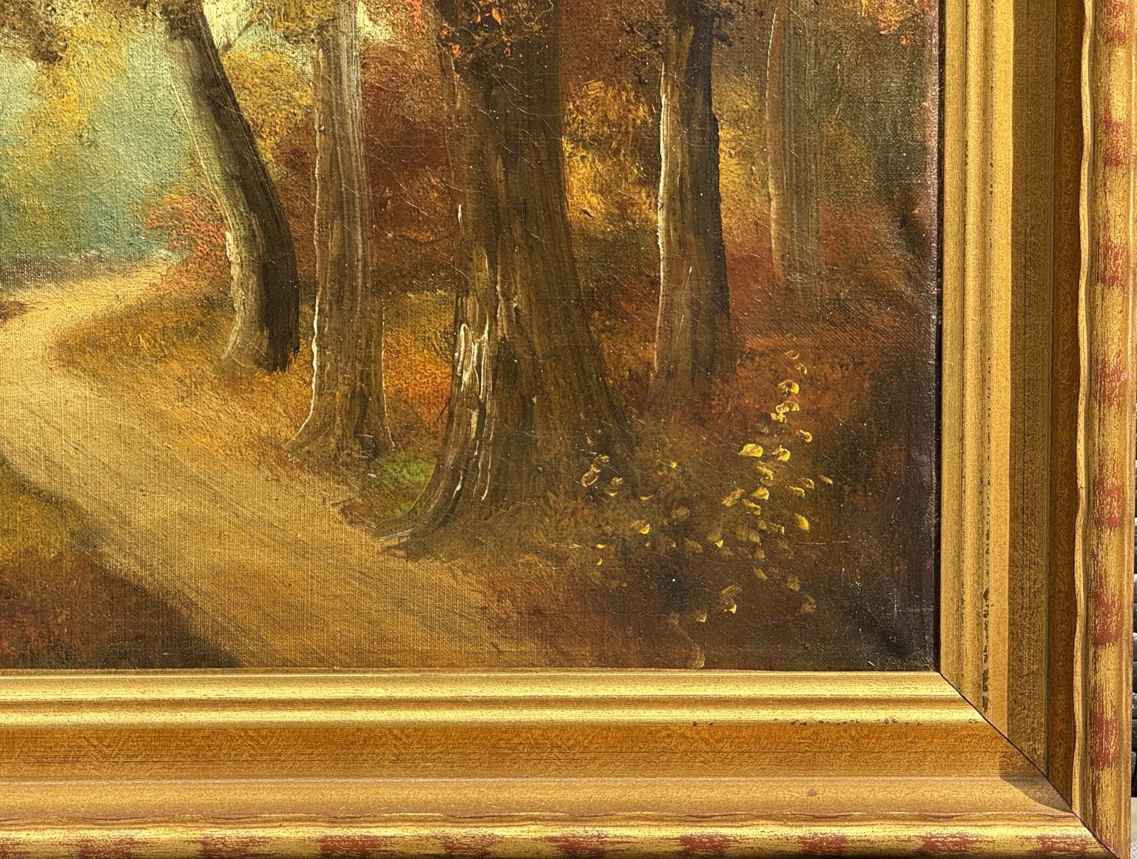 ANTQ Early 20th C Original Continental School O/C Wooded Landscape, Signed (?)!