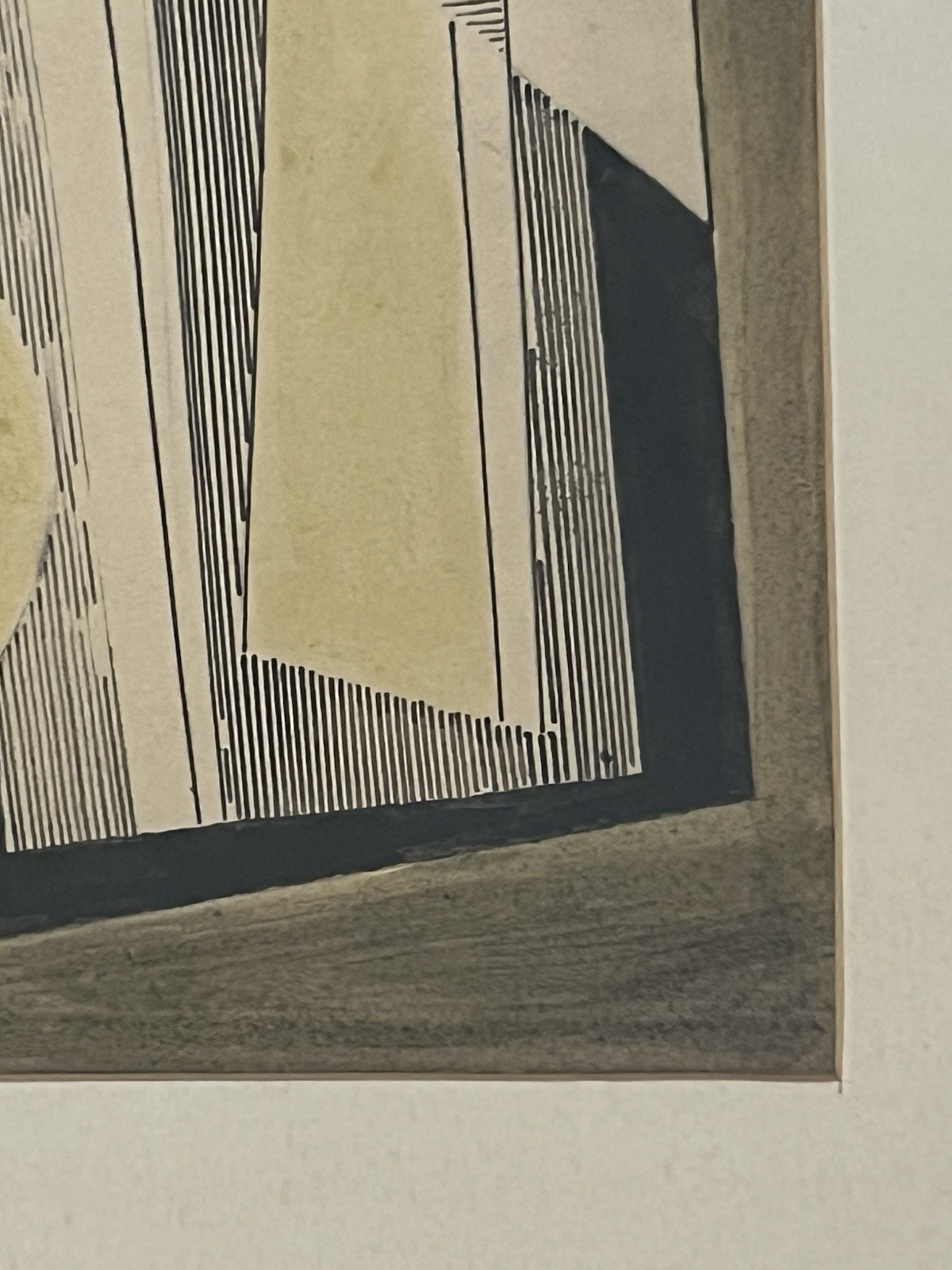 Werner Drewes Small Original Watercolor Study For “Island In The Clouds” 1942