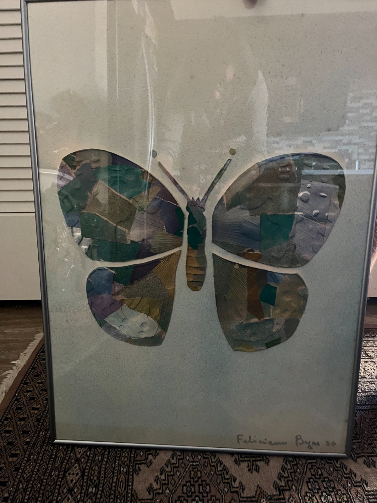 «BUTTERFLY» SIGNED BY FELICIANO BEJAR! ORIGINAL WATERCOLOR ABSOLUTELY BEAUTIFUL