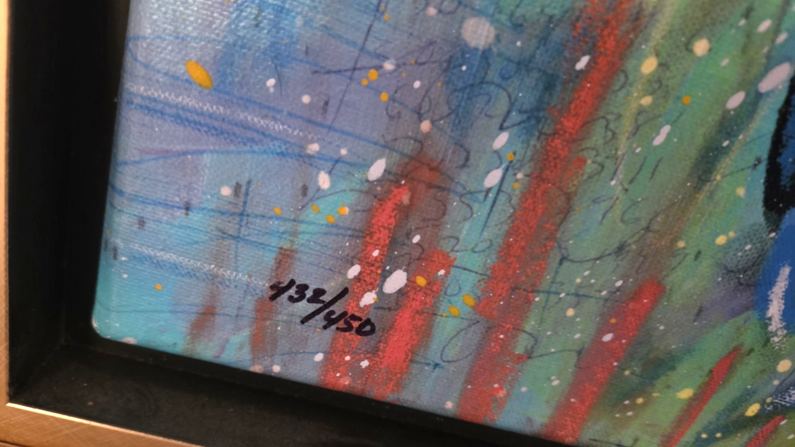 Colorful Abstract By Tim Yanke Titled Four Directions, Hand Signed, And Numbered
