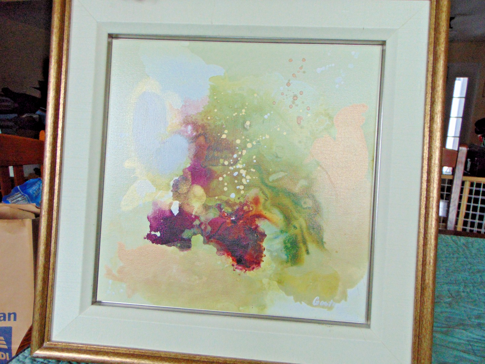 High-end wall art; Gastone Giclee; Three pieces; 23×23″; Ethan Allen ‘Oasis’