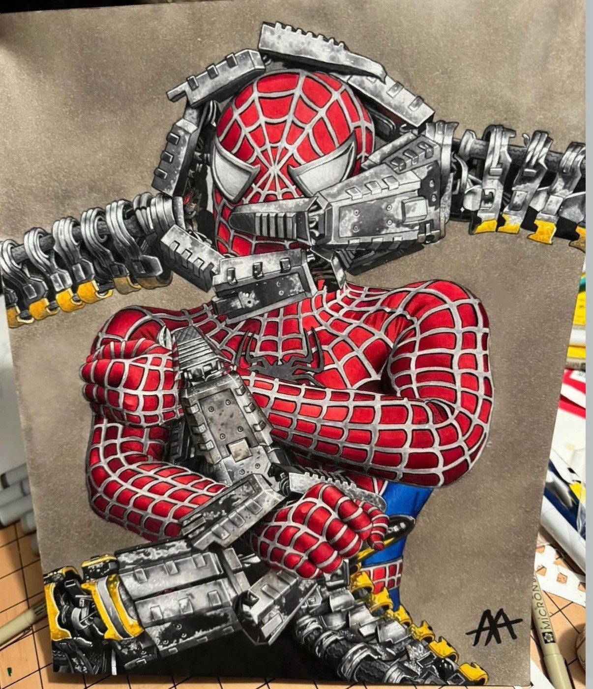 Spider-Man Print by ARTBYTADAMO Signed 11×14 Art Print