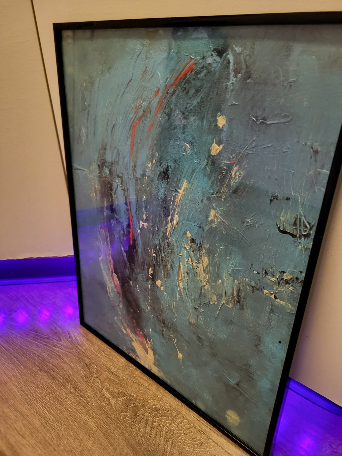 Beautiful Original Abstract ACTYLIC ON CANVAS board Modern Contemporary Art