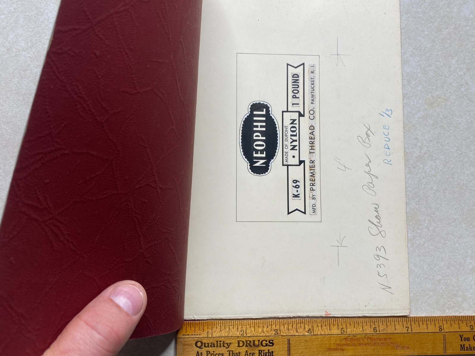 Original Concept Art Rendering Shaw Paper Box Co Pawtucket RI Rhode Island AM37